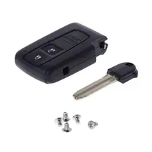2 кнопки дистанционного Чехол для автомобильного смарт-ключа Защитная крышка оболочка для Toyota Prius Corolla Verso Toy43 Uncut Blade