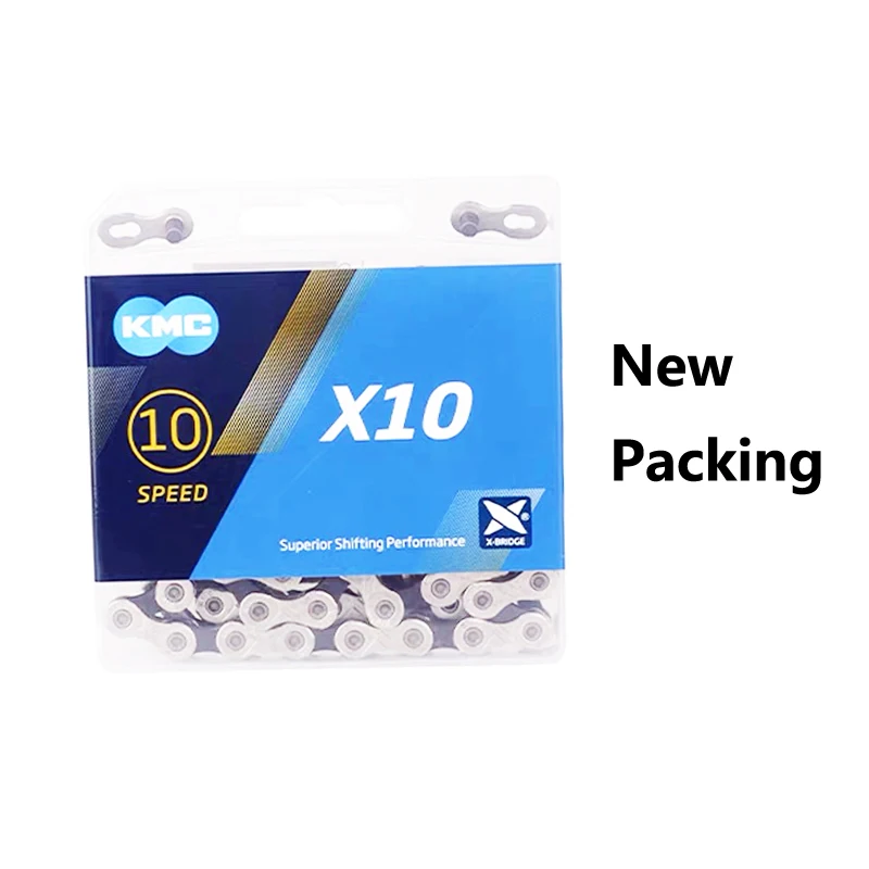 KMC X10 X10.93 MTB горный велосипед цепь для дорожного велосипеда 116L 10 скоростная