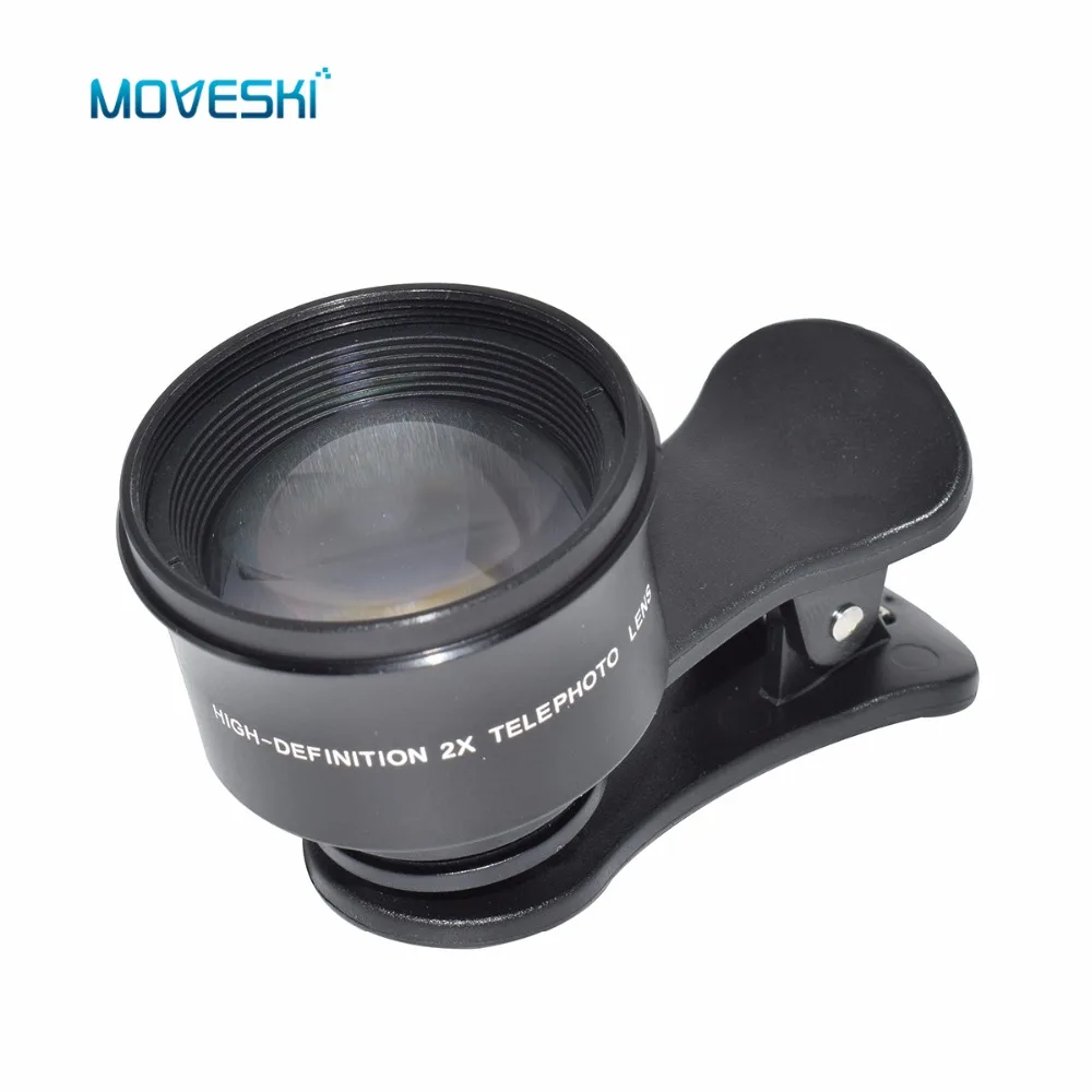 Moveski HL009 Optic Pro phone Lens 2x Optical Zoom Clip on Telephoto