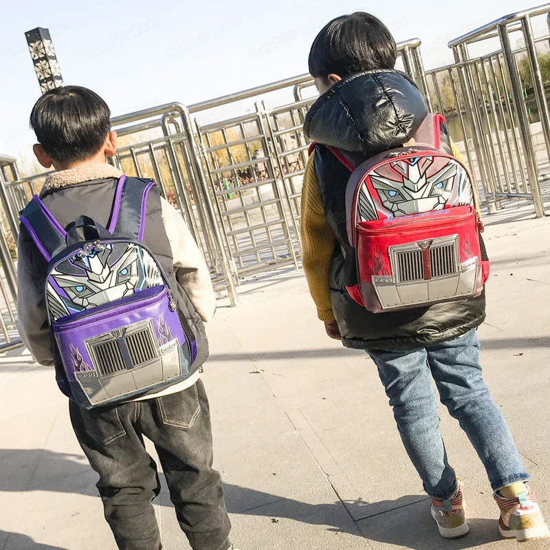 Трансформеры новая детская школьная сумка рюкзак для малышей школьные ранцы для мальчиков Водонепроницаемый модный школьный детский рюкзак