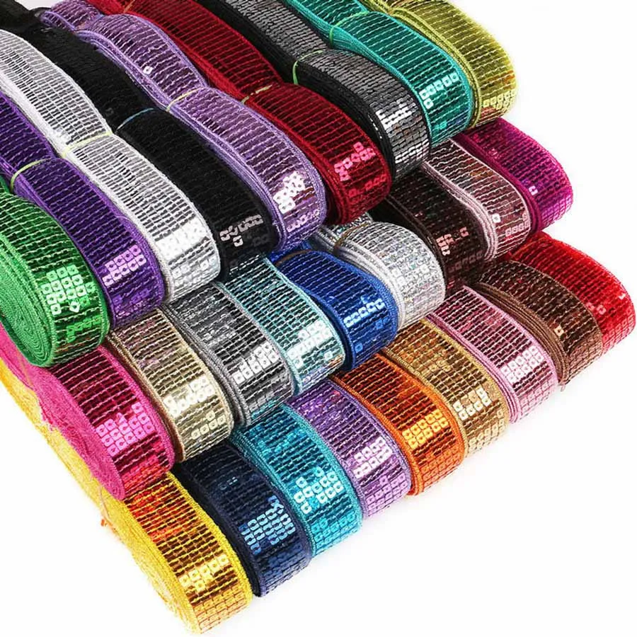 

20Yards/Lot 2.5cm Colorful Sequins Shiny Faceted Loose Sequins Paillettes Sewing Wedding Crafts DIY Scrapbooking Pendant