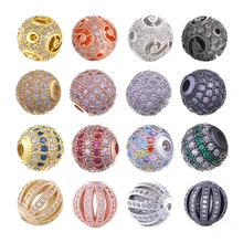 Juya DIY Perlen Schmuck Perlen 10mm Hohl Metall Ball Perlen Zubehör Für Männer frauen Armbänder Ohrringe Beadwork Schmuck, der