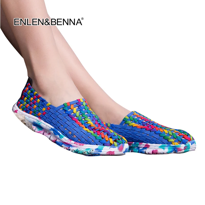 

Hot 2018 New Fashion Women Shoes Spring Autumn Mixed Color Breathable Casual Shoes Flats Slip on Loafers Tenis Feminino Summer