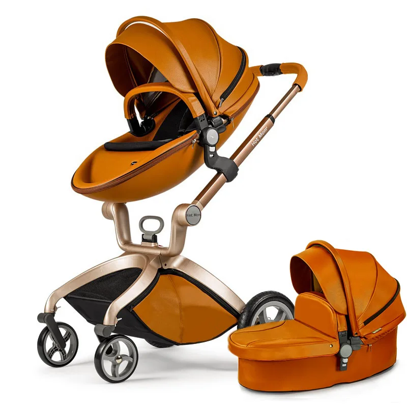 

Hot Mom stroller stroller high landscape can sit or lie pneumatic wheels portable baby stroller trolley free delivery