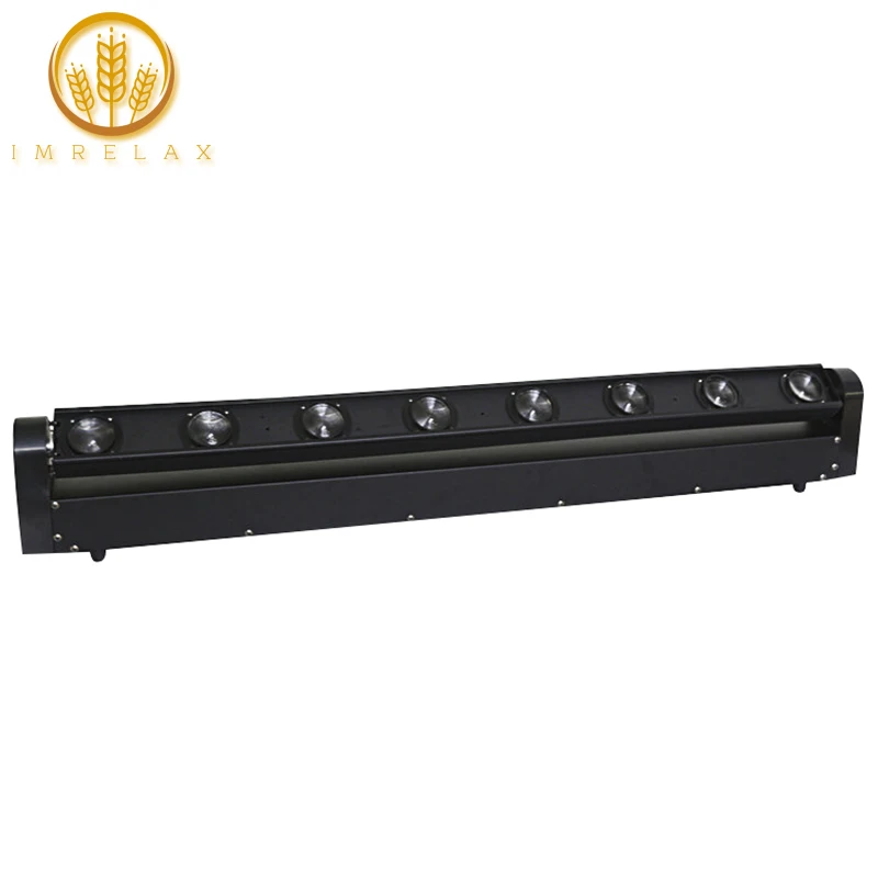 

IMRELAX 8*10W RGBW 8 Pixels 4in1 LED Beam Bar Moving Head Stage Light 8 Eyes LED Bar Light Stage Disco DJ Light
