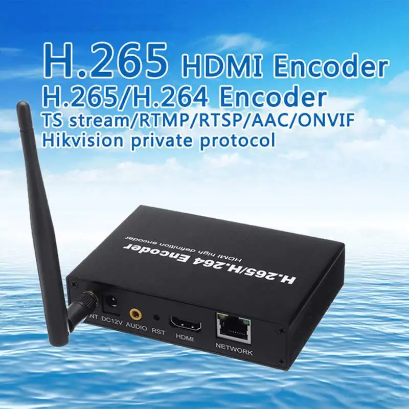 H.265 H.264 HDMI видео аудио Wifi кодировщик IPTVs RTSP RTMP ONVIF HDMI кодировщик H265 для потоковая трансляция в прямом эфире