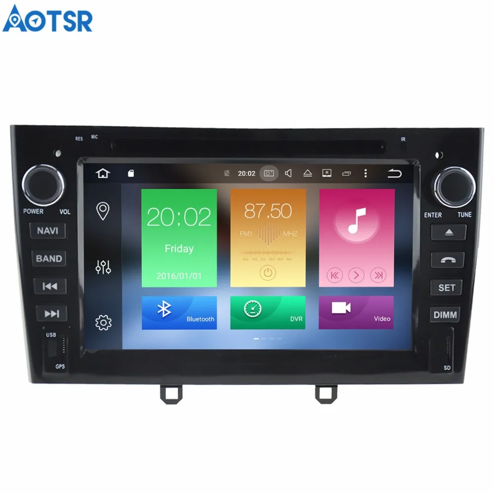 Best Aotsr Android 8.1 GPS navigation Car DVD Player For Peugeot 408 308 308SW multimedia 2 din radio recorder navigation 5