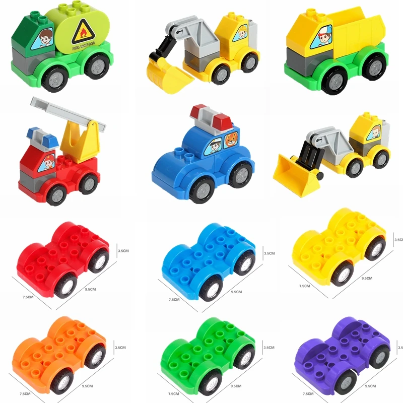 Конструктор Duplo пожарный автомобиль строительные блоки|Блочные конструкторы| |