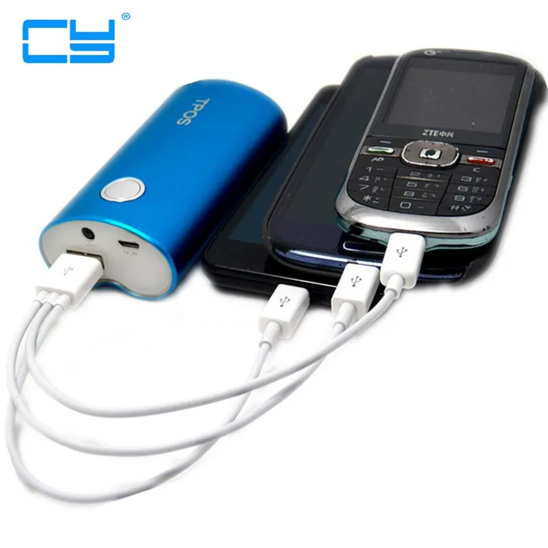 Многофункциональный зарядный кабель 3 в 1 Micro USB для телефонов Samsung HTC Android|usb in|usb 3usb