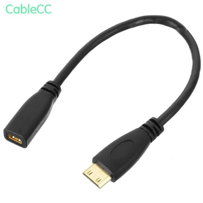 Тип D Micro HDMI v1.4 гнездо типа C Mini кабель-адаптер для конвертера 20 см | Компьютеры и