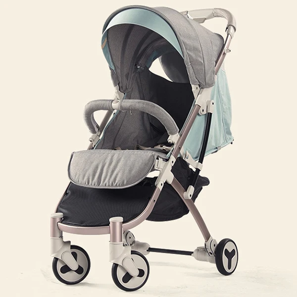 

Hot Lightweight Folding Shock Absorber Four-Wheeled Baby Stroller SUV Shock Absorption System Two-Wheel Brakes Stroller Gifts