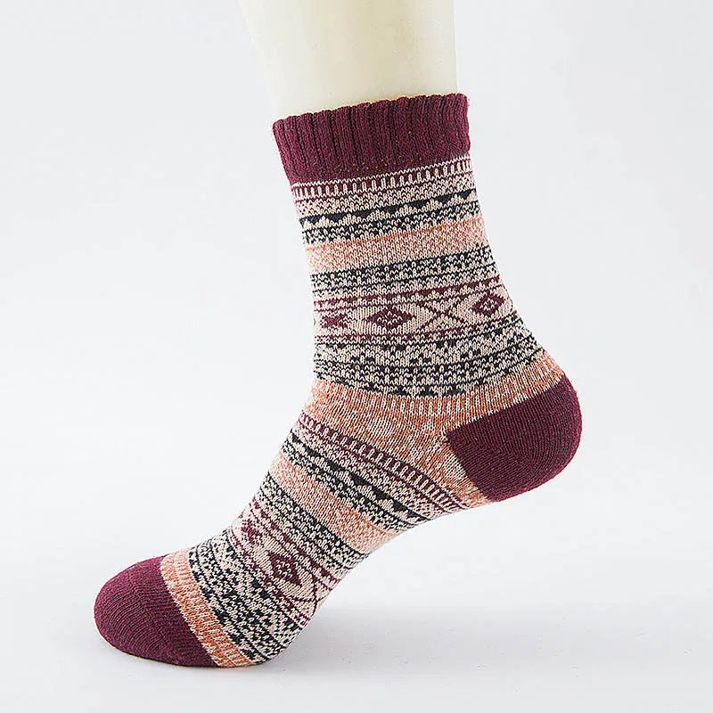 Модные 20 стилей, зимние мужские носки, теплые толстые шерстяные носки, смешанные полосатые толстые теплые Повседневное платье, носки calcetines hombre - Цвет: 12