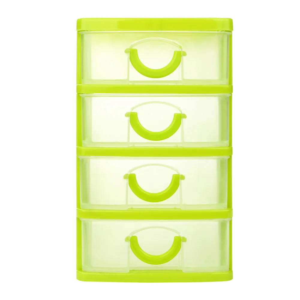 Drawer Plastic Organizer Cabinet Drawers Mini Small Desktop Storage Durable Sundries Case Objects Cajonera meuble de rangement 2 - Цвет: L