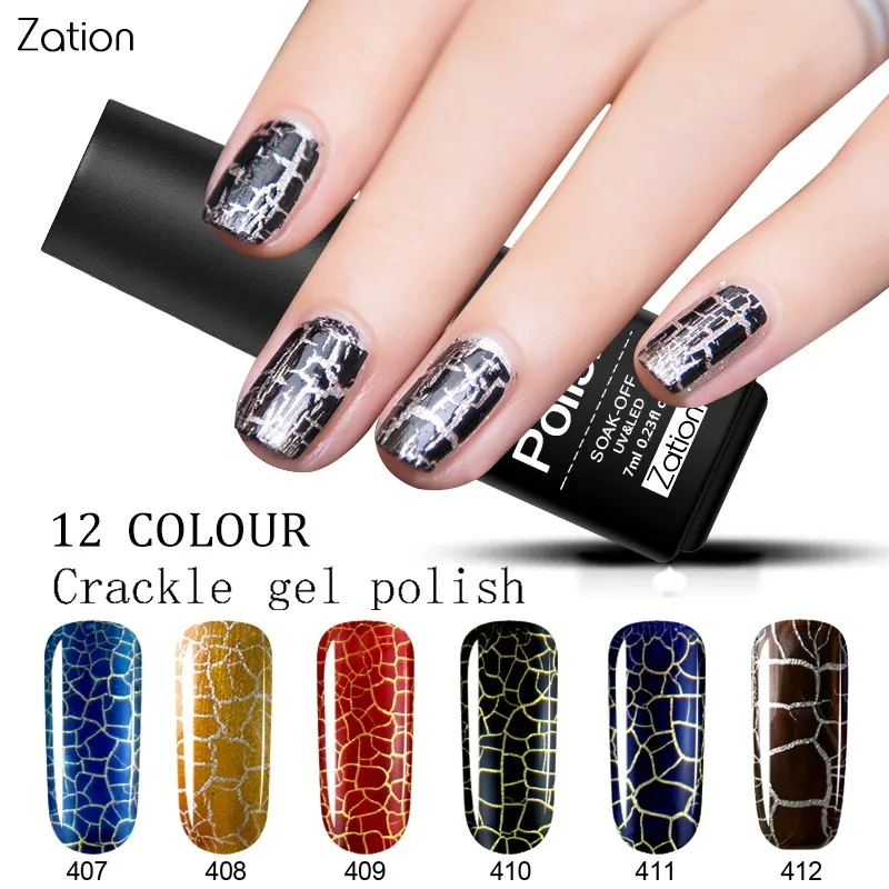 Zation Photography Crack Nail Gel Cracking Nail Polish Varnish Gel