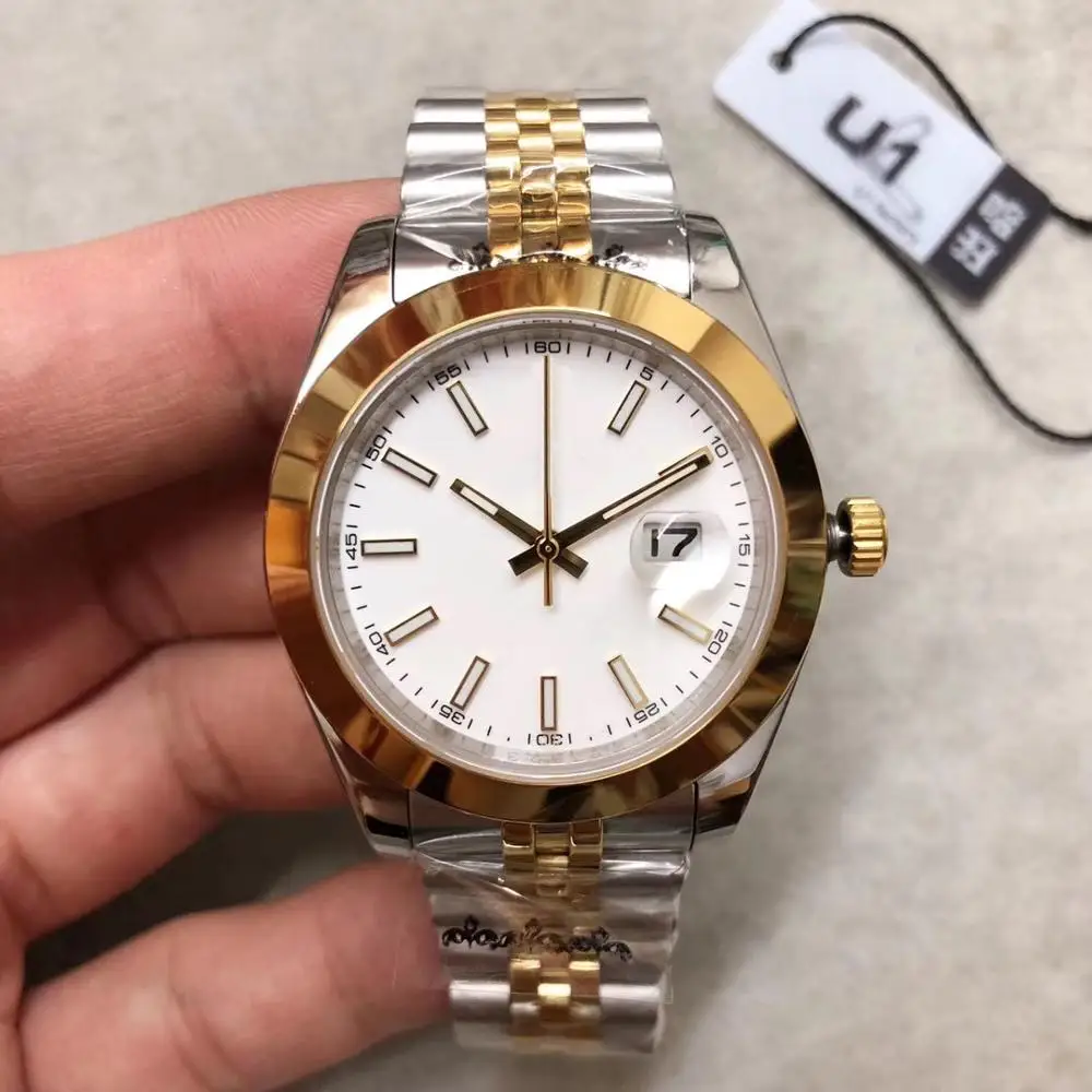 

Oem Luxury Brand AAA Men's watch Automatic Mechanical Rose Ceramic Bezel Date Just Watch AAA 006