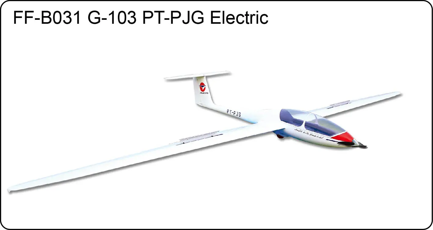 FlyFly Hobby Grob-G-103 Электрический планер PT-PJG с тормозом 3000 мм PNP без батареи и радио