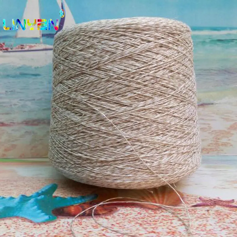 

59% flax 41% cotton 500g thread yarn for knitting Linen-cotton blended knitting line yarn for crochet shawl t50