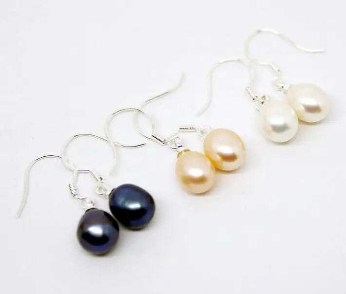 

Wholesale price 16new ^^^^WHOLESALE LOT MIX 3PAIRS WHITE PINK BLACK AKOYA PEARL EARRINGS SILVER HOOK