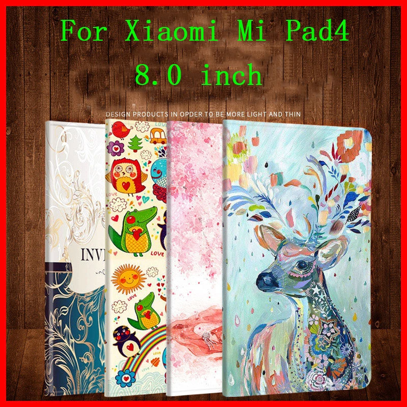 Роскошный флип чехол из искусственной кожи для планшета Xiaomi Mi Pad 4 MiPad4 защитный Pad4