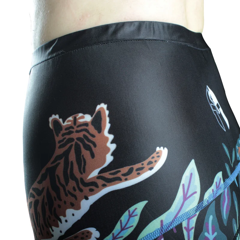 ILPALADINO Cycling Pants for Women 3/4 Length Bike Riding Tights Sportswear With 3D Paded Bicycle Cropped Trousers