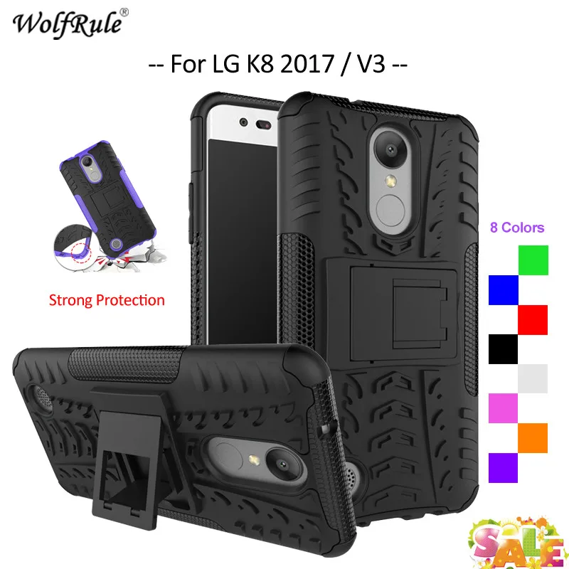 WolfRule чехол для LG K8 2017 из ТПУ и поликарбоната бронированный телефона K4 V3 X300 M200N 5