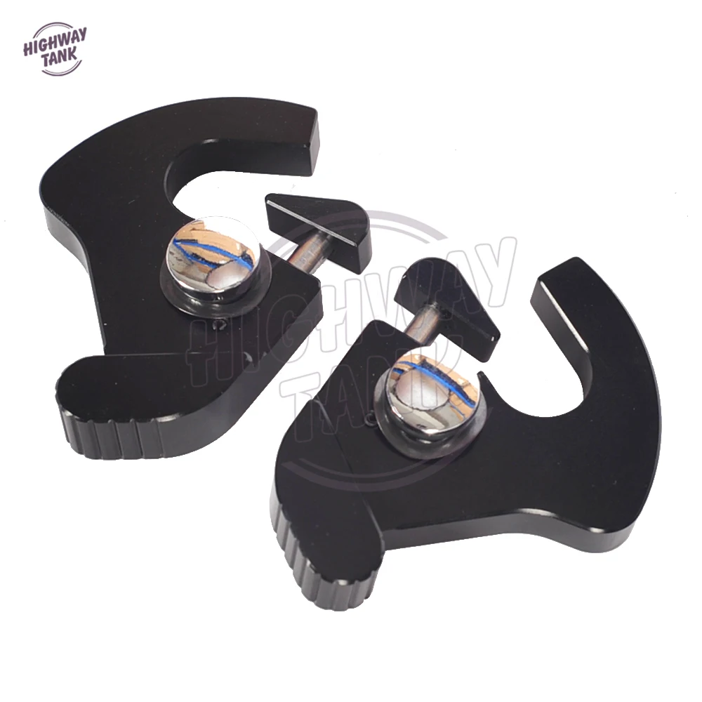 

1 Pair Motorcycle Luggage Rack Latch Clip Kit with Detachable sissy bar backrest Case for Harley Electra Street Road Glide King