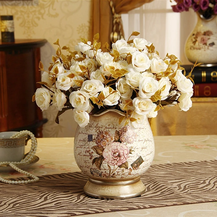 New Year Christmas Decorations For Home Fashion Ceramic Small Vase Luxury Home Decoration Royal Countertop Flower Wedding Gift Decorations For Home Home Decorsmall Vases For Flowers Aliexpress