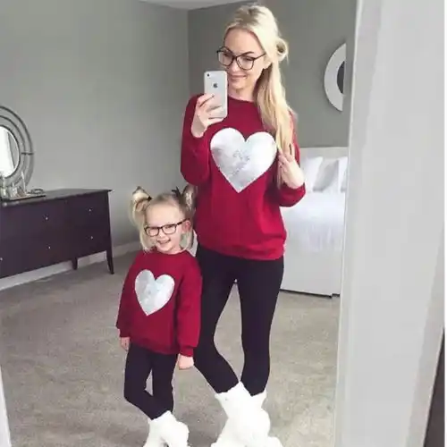 Mummy and daughter matching jumpers Clearance