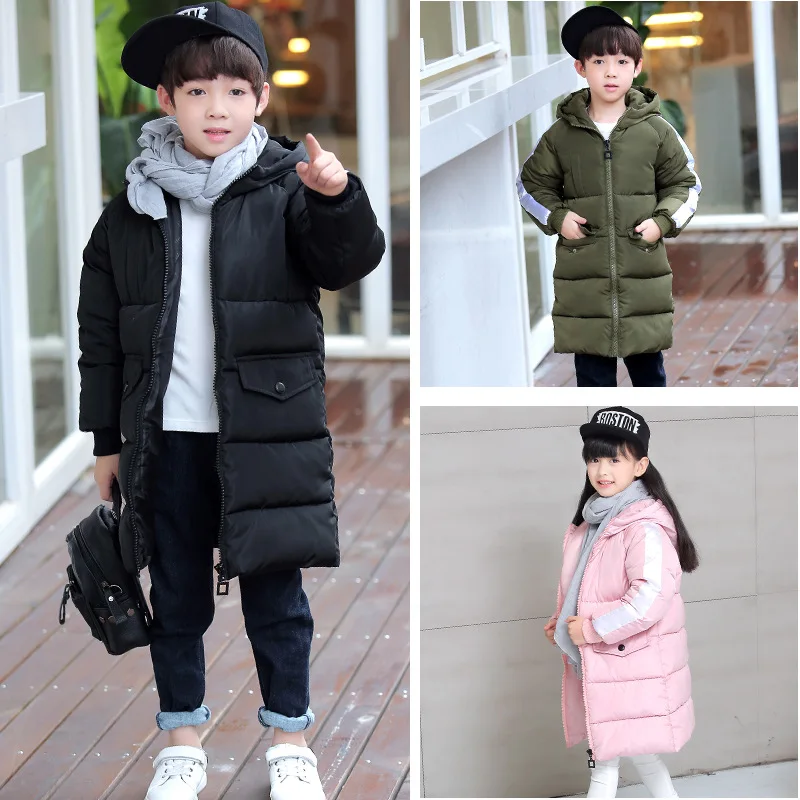 

New models jacket for boy girls clothes Cotton Padded Hooded Kids Coat Children clothing girl Parkas enfant Jackets Coats