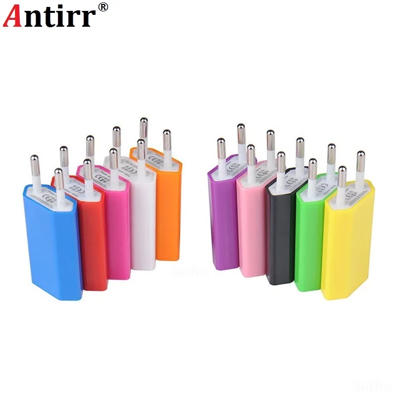 Antirr Universal Charger for Phone Charger USB EU Wall Charger Plug 5V AC Micro USB Power Adapter For iphone 5 6S Samsung Xiaomi