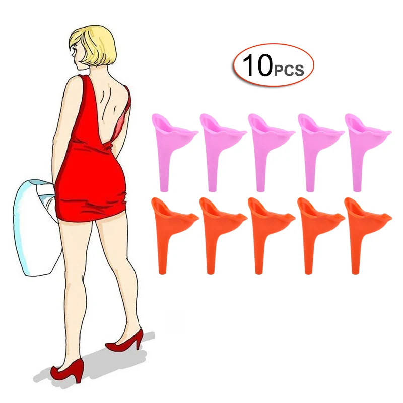 10pcs A5 Многоразовые Портативный женский писсуары мочиться urinario Femenino постоянного промывки на открытом воздухе мочевого пузыря устройство мочи путешествия Для женщин писсуары - Цвет: 10pcs A5