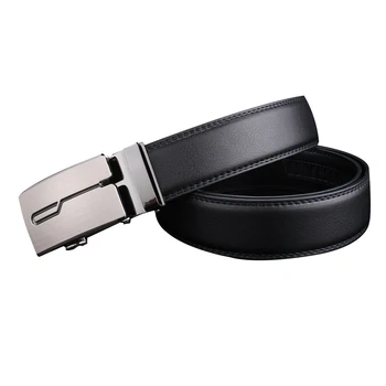 

Best Goods Belts Simple Clasical Pu Solid Adult Trendy Business Formal Simple Alloy Belt Leather Automatic Buckle Silver