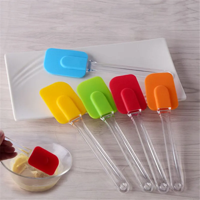 

TTLIFE DIY Silicone Spatula Baking Scraper Butter Butter Processing Cake Spatula Cooking Cake Brush Smoother Pastry Tools