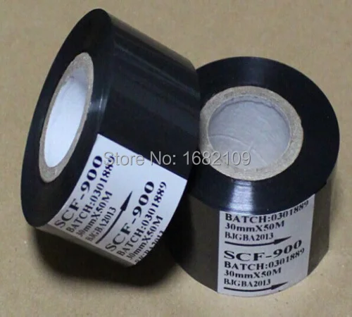 Black color ribbon for date printing on Date coder for EXP MFG hot stamping ribbon PRINT 35mm*100m