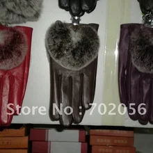 Кролик рекс Мех животных натуральной кожи ягненка Прихватки для мангала кожи Прихватки для мангала 10 пар/лот#2422