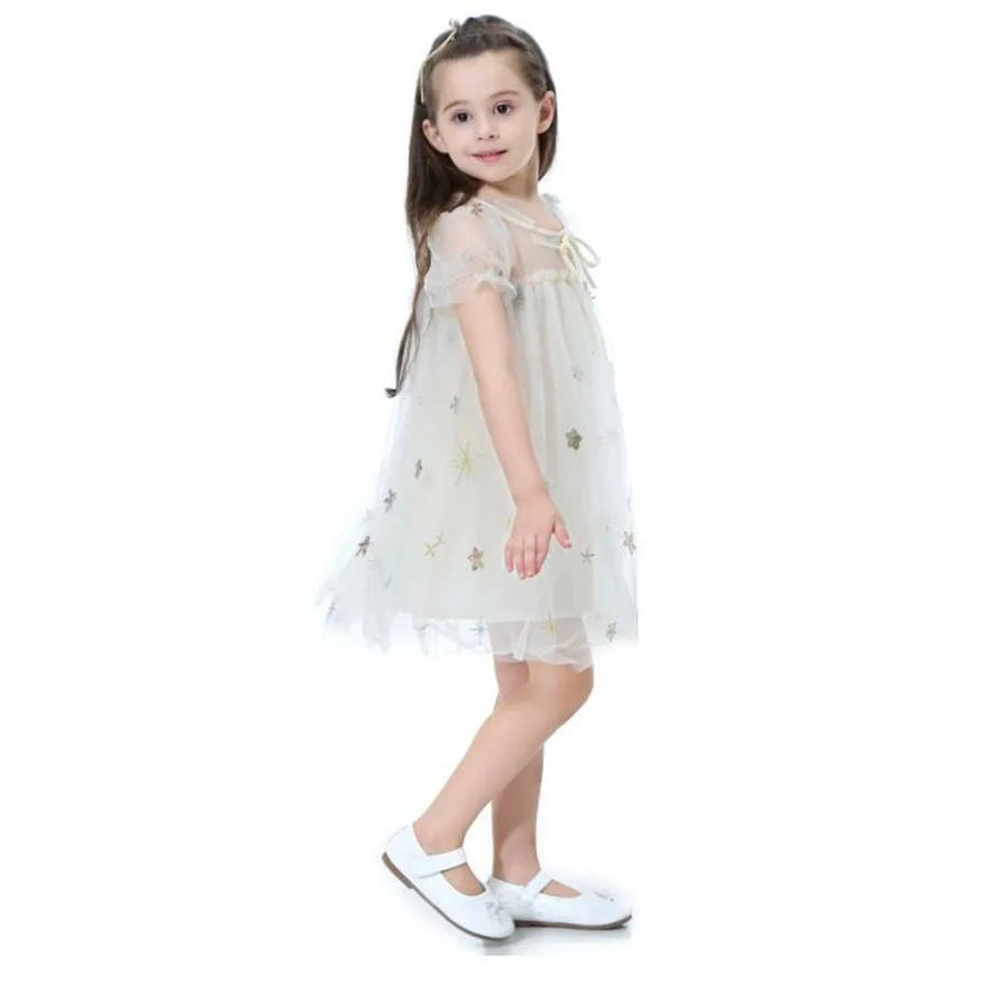 Girls Princess Stars Twinkled Dress 2018 Summer Children New Tulle Lined TUTU (12)