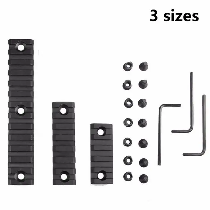 3 упак. 5-слот 7-слот 13-слот легкий Пикатинни раздел для Keymod цевье крепление рельса Системы с 3 гаечный ключ