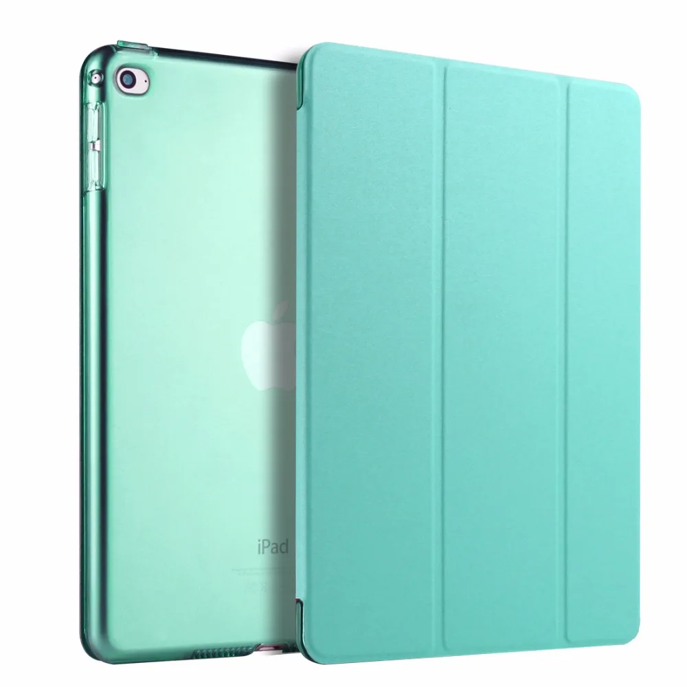 RYGOU Чехол для iPad Air 2, Yippee цветной ПУ+ прозрачный ПК задний ультра тонкий светильник кожаный чехол для iPad Air 2 6 Gen