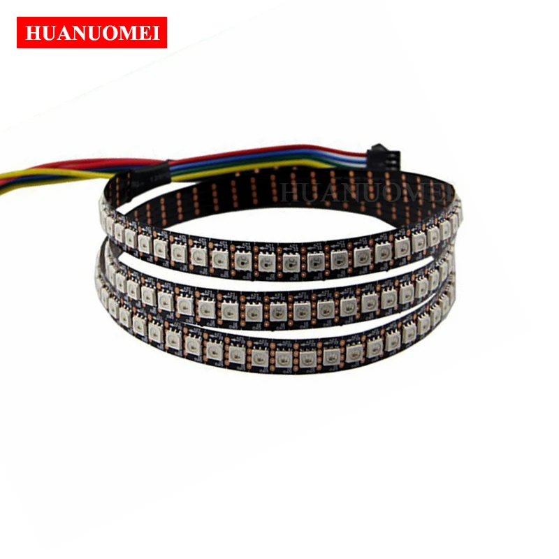 2 M/5 M 30/60/144 пикселей/светодиодов/м 12 V WS2815 Smart LED пикселей полосы, 5050 SMD RGB WS2815B Светодиодные ленты, белый/черный печатных плат, IP20/IP65/IP67