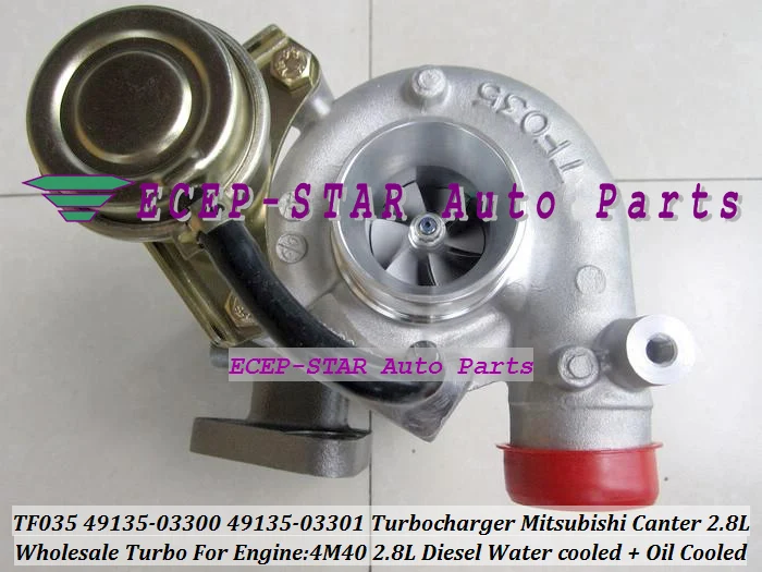 TF035 TF035HM-12T-4 49135-03300 49135-03301 Turbocharger Turbo For Mitsubishi Canter 2.8L 4M40 Diesel Water cooled + Oil Cooled (8)