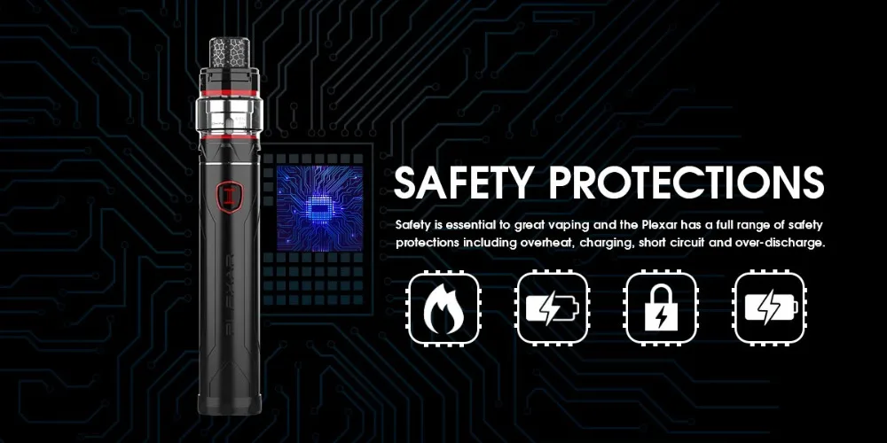 New 100W Innokin Plexar Vape Kit with 2ml4ml Plexus Tank & Tri-color LED Light Fit 2070018650 Battery Vape Pen Kit Vs Stick V8 01 (5)
