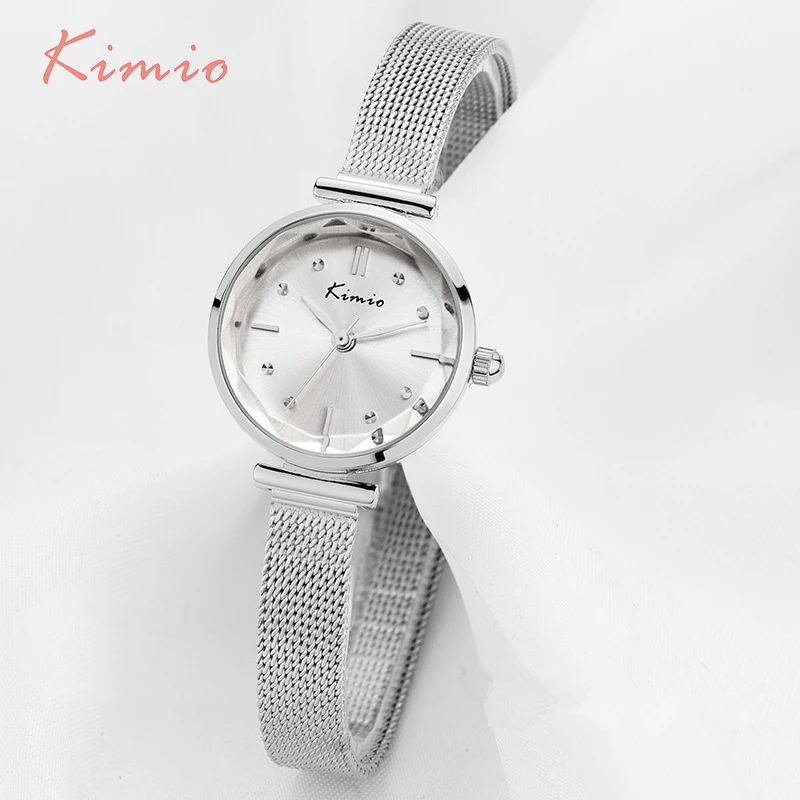 KIMIO Slim Woven Mesh Strap Simple Quartz Watches Women Fashion Watch 2016 Woman Wrist Watch For Women Wristwatch relojes mujer