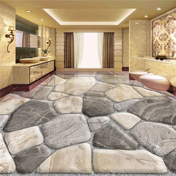 

beibehang Custom fashion personality wallpaper 3D floor painting stereo cobblestone papel de parede 3d wall papers home decor