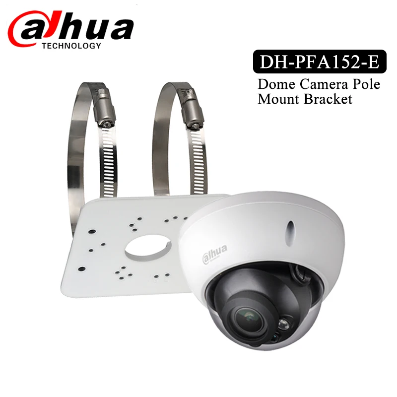 

Dahua Dome Camera Pole Mount Bracket PFA152-E Aluminum Material Pole Mount Bracket Neat & Integrated design Bracket PFA152-E