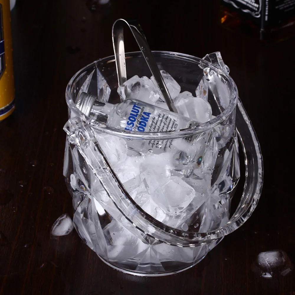 Wine Chiller Wine Bottle Cooler Clear Acrylic Wine Bottle Cooler Ice Stones Holder Drink Chiller