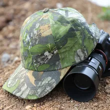 Открытый Рыбалка Охота солнцезащитный козырек солнцезащитная Кепка наблюдение за птицами фотография охотничьи шапки листья бионический камуфляж бейсболка