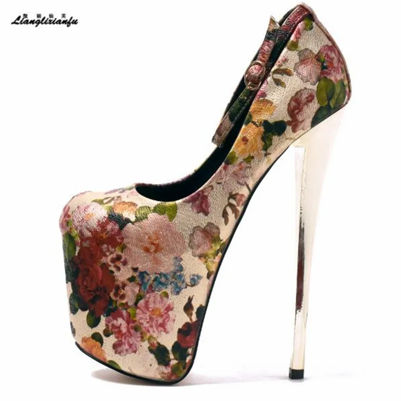 LLXF zapatos/Большие размеры: 34-45 46 47 весенние Соблазнительные туфли на тонком высоком