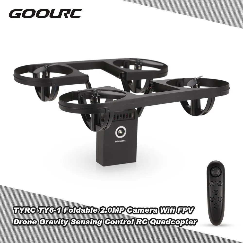 

TY6-1 Foldable Selfie Drone With Camera 2.0MP Wifi FPV Drone Gravity Sensing Control Altitude Hold Headless Mode RC Quadcopter