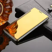 For Xiaomi Mi5 Luxury Gold Plating Mirror Leather Flip Case For Xiaomi Redmi Note 3 Phone Back Cover Auto-Sleep Function
