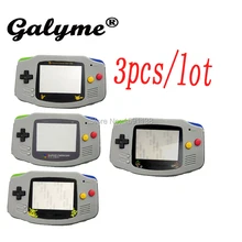 3 шт./партия, лидер продаж, серые кнопки для рукоделия, корпус, ограничительное стекло игра футляр, пластиковая оболочка, крышка, подходит для GameboyAdvance, консоль для мальчика, Advance